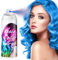 Blau Haarfarbspray, Temporäres Haarfarbenspray Blau, auswaschbare haarfarbe blau, Temporäre Haarfarbespray Blau, für Kinder Und Erwachsene, Karneval, Cosplay, Weihnachten Halloween