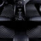 ZORTAXKFV Nach Maß Auto FußMatten für Mercedes Benz GLC 200 260 300 200d 220d 300d 300e 300de 400d AMG GLC 43 63 Leder Wasserfest Antirutsch,A/All-Black