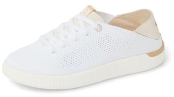 REEF Neptune Womens Shoe, Lightweight & Breathable Stretch Knit Upper, Soft Cushion Footbed, White/Vintage, 9