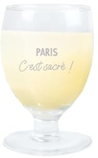 CADEAUX.COM - Verre À Ricard Personnalisé Paris - Personnalisé - Message Personnalisable - Cadeau Anniversaire Homme Femme - Paris