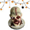 Resin Skull Cutter Holder, Skull Cutter and Fork Holder - Resin Halloween Skull Cookie Cutter Storage Shelf, Multipurpose Skull Desk Decoration for Banquets, Parties, Home and Family