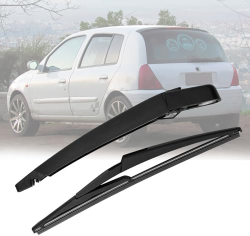 Hinterer Scheibenwischerarm Ersatz Kompatibel mit Renault Clio MK2 1998-2012, Heckscheibenwischer Heckwischerarm Auto Heckwischerblatt Blatt Kit Wasserdicht Heckscheibenwischerarm