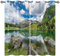 ANHOPE Natur Wald Berg See Blickdichte Gardinen mit Ösen Weich Thermo Vorhänge Wohnzimmer Schlafzimmer Verdunklungsvorhänge 2er Set H 138 x B 117 cm