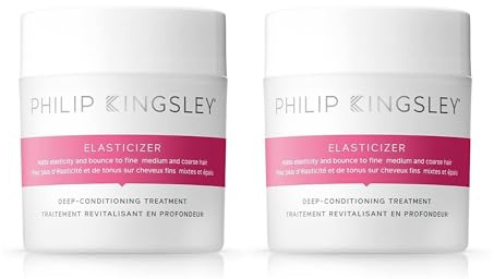 Philip Kingsley - Elasticizer Duo | Tiefen-Conditioner | Repair Hair Mask Behandlung für alle Haartypen | Pre Shampoo Tiefenpflegemaske | Reduziert Bruch und Frizz | 150ml x 2 Stück