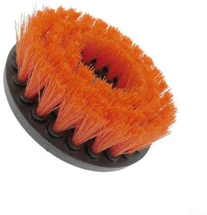 Cura della tappezzeria con spazzola morbida per trapano elettrico da 12,7 cm, ideale per strofinare delicatamente i tappeti