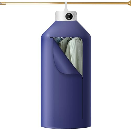 Uten Electric Portable Clothes Dryer, 600W Hanging Mini Heat Pump Dryer 360° Dimensional Drying with Timer for Light Clothes, Camping, Hotel, Apartment