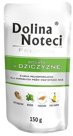 Dolina Noteci Premium Wet Dog Food 150g - Various Flavours, MIX OF TASTE (150 g (Pack of 8), Game)