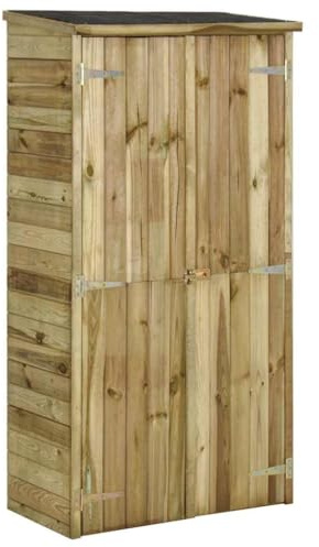 Générique Abri à Outils pour Jardin Pin 85x48x177 cm,Maison & Jardin, Pelouses & Jardins, Vie en extérieur, Structures extérieures, Cabanes & abris de Jardin, Brun (Poids 91.95KG)