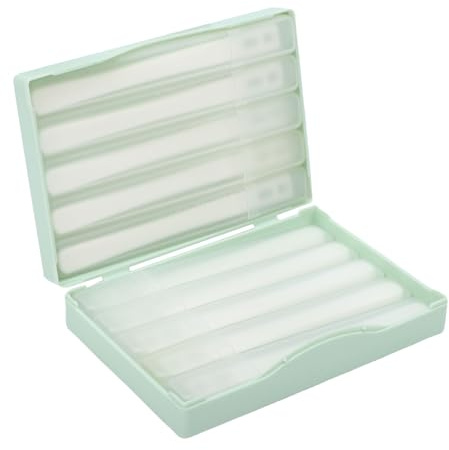 Yctze 10 Pcs Eyelid Brush, Silicone Eyelid Scrubber, Gentle Eye Cleanser with Reusable Design, Ideal for Sensitive Eyes (with Portable Storage Box)