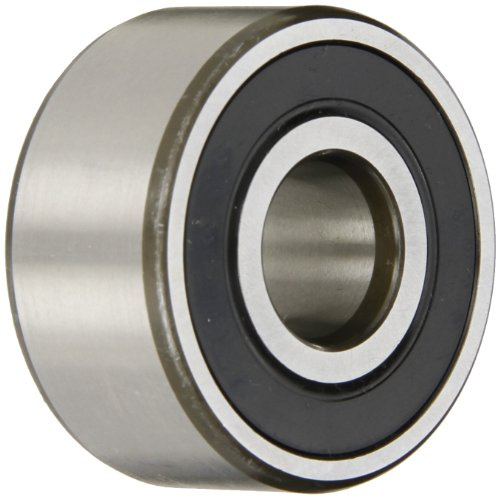 SKF 33 A Serie zweireihig eckig Kontakt Kugellager, 30 ° Kontakt Winkel, doppelt versiegelt, Lithium-Schmierfett, verstärkte Polyamid Käfig, normal Clearance, 1