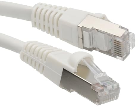 kenable Cat6A SSTP LSZH RJ45 Network Ethernet Patch 10 Gigabit Cable 5m White [5 metres]