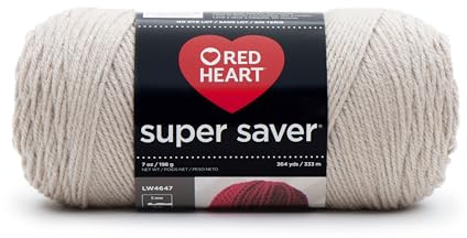 Red Heart Super Saver Yarn-Oatmeal, Acrylic, 11.67 x 27.4 x 11.67 cm
