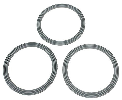 First4Spares Rubber Base Seals 3 Pack for Kenwood Liquidiser, Blender, Mixers and Juicers