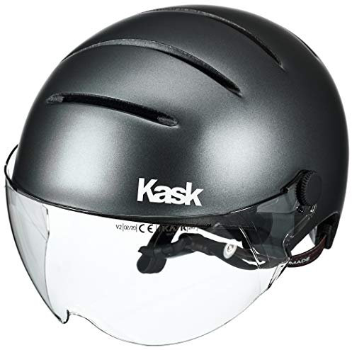 Kask Lifestyle Helm mit Visier, matt, Anthrazit