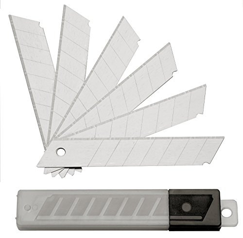 SBS Lot de 200 lames de cutter de 18 mm de largeur et 0,5 mm d'épaisseur