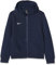 Nike Kinder Sweatshirt Team Club Full Zip Kapuzenjacke,Blau (Obsidian/football White), M