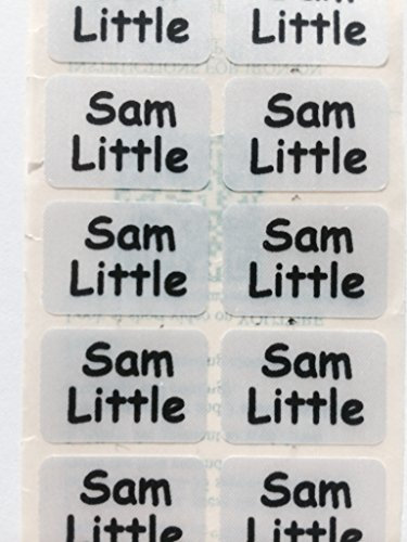 Nametape Express 60 MINI PRE-Cut Name Tapes/Labels Iron-ON School Uniform Tags Soft Satin Fabric (60 Labels)