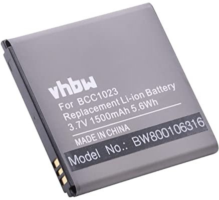 vhbw batteria compatibile con Huawei Ascend Y330, Y321c, Y330-U01 smartphone cellulare (1500mAh, 3,7V, Li-Ion)