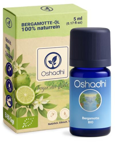 Oshadhi Lemon Oil Yellow EU Organic 5ml, 100% Pure Essential Oil, Refreshing Citrus Scent for Aromatherapy, Kitchen & Cleaning, Cruelty-Free & Recyclable Packaging, Lemon Fragrance Oil