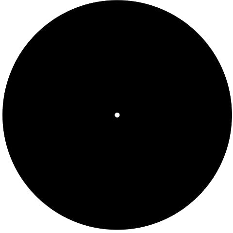 Twist4 Slipmats Plattentellerauflage aus Filz für LP Vinyl Schallplatten - twist4® (schwarz - 1mm thin, 2 Stück)
