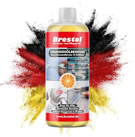 BRESTOL® ORANGENREINIGER 1000 ml - Universalreiniger Fett Öl Kaugummi Baumharz Entferner Baumharzentferner Geruchsneutralisierer Orangenölreiniger
