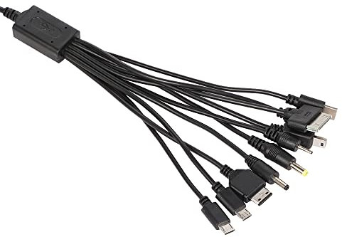 Cable de carga universal multifuncional 10 en 1 para muchos adaptadores compatibles con Samsung, LG, Huawei, ZTE y Sony Ericsson Nokia PSP, cable de carga USB para teléfono móvil