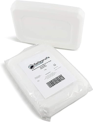 Bio Sheabutter - Glycerinseife, Rohseife, Seifenbasis zum Seifengießen, 100% Vegan (SLS-Frei) (1kg Sheabutter + 1kg Transparent)