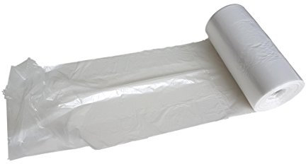 HDPE 22 x 4 x 38 cm, COUNTER sacchetti di polietilene in rotolo, sacchetti di plastica Imballaggio per alimenti involucro Macellai Panetteria Rifiuti Prodotto sicuro per lo smaltimento (2500)