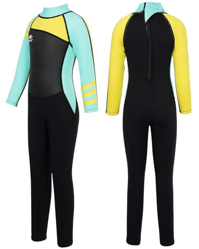 Gogokids Traje de Neopreno para Niños Niñas - Traje de Buceo de Una Pieza 2.5mm Neopreno Ropa de Natación UV 50+ Protección Solar