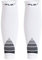 CFLEX Herren & Damen Sport Kompressions Stulpe (2 Paar) Wadenbandage - Weiss-Grau L-XL