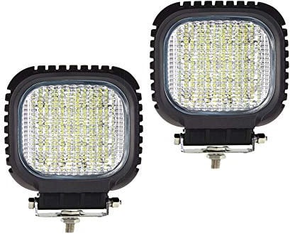 WELLIT Led Arbeitsscheinwerfer 2 Stück 48w Cre Scheinwerfer Zusatzscheinwerfer 12v 24v Flutlicht Offroad Worklight für Traktor Suv Lkw Motorrad