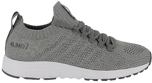 a.soyi Karam Sneaker Damen 36-42 I Stylischer Damen Sneaker aus Strickmaterial I Atmungsaktiv I Herausnehmbare, atmungsfähige & waschbare Einlegesohle