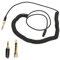 Cuifati 2 Stück Audiokabel Ersatz, Kopfhörer Audio Spiralkabel, Schwarzes Feder Audio Verlängerungskabel für Q701 K712 K702 K271S K240S K240MK K181 K141