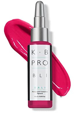 K.B Pro Microblading PMU Lip Pigments, Long Lasting Results, Harmonious Fade, True to Colour Heal, Varying Titanium Levels Create Light to Full Coverage, Bali- Pink Passion, 12 ml