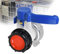 IBC - Válvula de bola para depósito de agua, adaptador universal DN40, válvula de bola para contenedores IBC, recipiente, depósito de agua (62 mm)