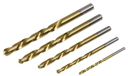 NITVIA 5 pièces Foret à Main Gauche 3.2/4.8/6.4/8.08.7mm Outils d'extraction Pratiques for Le perçage/l'inversion