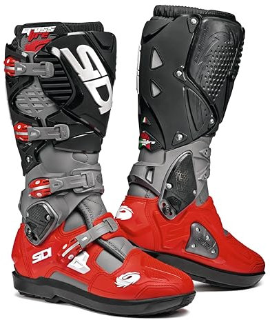 SIDI STIVALI CROSSFIRE 3 SRS GRIGIO ROSSO NERO 44