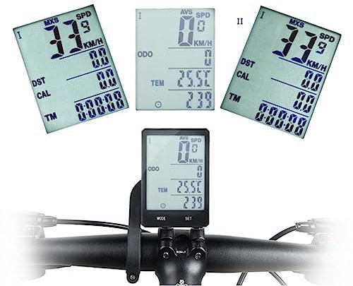 BESPORTBLE Fahrradbeleuchtung Tachometer Drehzahlmesser Fahrrad Kabelgebundenes Tachometer Hintergrundbeleuchtung für Elektrofahrräder