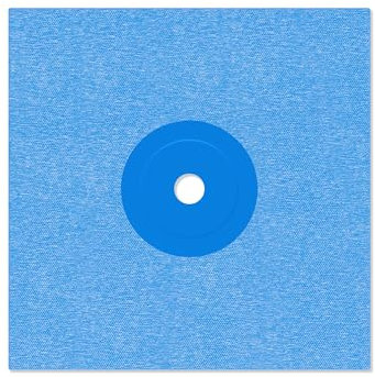 Isolbau Wandmanschette P3 Blau - 1 Stück 120 mm Dichtband - Wasserdichte Manschette für Sanitär, Dusche, Bad, Fliesen, Isolierung Abdichtung Dichtmanschette für Innen- & Außenbereich