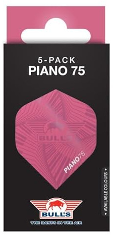 Bull's Piano 75 Flights No.2 | Farbenfrohe Dartflights | 75 Mikron Stärke | No.2 Form für Präzision| Langlebig & Flexibel