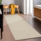 HomebyHome Wohnzimmerteppich Läufer Flur 80 x 250 cm Langlebig Robuster Teppich Cut-Loop Beige - Küchenläufer Schlingenteppich Bettvorleger Schlafzimmer Dekorativer Teppich Meliert Schlingenflor