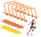 BOOSTEADY Speed Hürden für Training Agility Hürden Kit Multi-Sport Trainingshilfe Koordinationshürden Hürden Set Trainingsgeräte 6er Set für Fußball Basketball