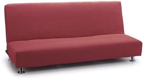 FAVERTI® Funda Elástica Sofá Cama Click Clack Tres Plazas | Modelo Reale | Fucsia Oscuro | Funda Sofá Cama Universal | Protector de Calidad de Tejido Jacquard Tacto algodón