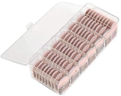Qxiao Storage Organizer for Daily Colored Contact Lenses, Disposable Contact Lens Dispenser,Clear Plastic Box for All Brands Daily Lens