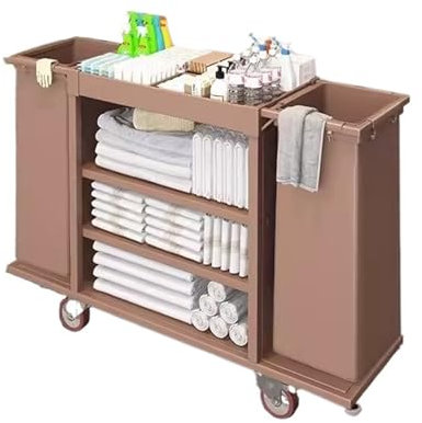 Carro de Limpieza de Hotel Carro de Limpieza Bolsa de Tela Carro de Tela for huéspedes Carro de Servicio de Habitaciones Carro de Servicio de Limpieza