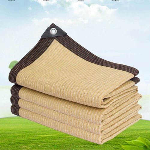 Voile Ombrage Rectangulaire 4x6 Toile D'Ombrage 4x4 Taupe Filet Anti Grele Voiture pour Pergola, Jardin ExtéRieur,3x4m