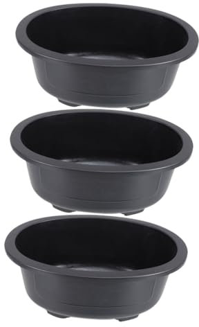 PHENOFICE Bonsaï Polyvalent 2 Grands Pots en Plastique À Bords Roulés pour Une Utilisation