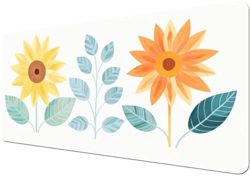 Tappetino Mouse xxl Gaming, Tappetino Scrivania Antiscivolo, Mouse Pad Accessori Gaming, Mousepad, Sottomano Scrivania Tappetini Tappeto Copri Scrivania, Tappetino per Mouse White 900x600x4mm D1273