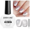 JODSONE 10 ml Cat Eye Gel-Nagellack, glitzernd, silberfarben, Gel-Nagellack mit Magnet, Dip, UV-Licht, silberfarbener Glitzer, Nagelkunst, Salon, DIY, Zuhause