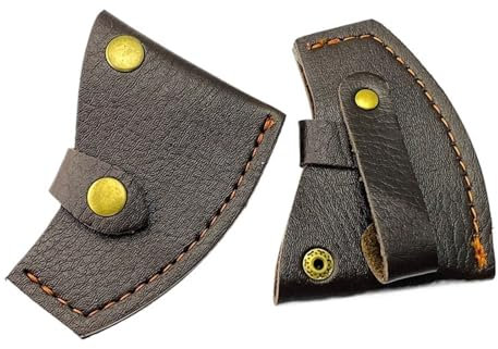 HEUchuan 2pcs Axe Cover Sheath Hatchet Case PU Leather axe Protector cover DIY Accessory Axe Sheath Cover